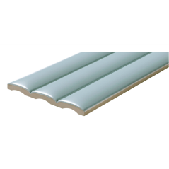 Carrelage baton arrondi en relief bleu clair satiné ingélif pour le mur et la façade 15x40cm natucsalsa sky