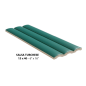 Carrelage baton arrondi en relief vert turquoise satiné ingélif pour le mur et la façade 15x40cm natucsalsa turchese