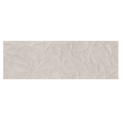 Carrelage beige mat, faience murale lisse et décor imitation feuille en relief 30x90cm rectifiée Porce9541 nacar