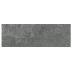 Carrelage gris foncé mat, faience murale lisse et décor imitation feuille en relief 30x90cm rectifiée Porce9541 negro