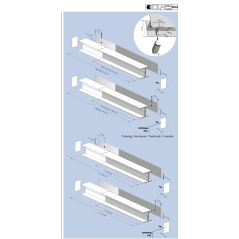 Sèche-serviette radiateur électrique design en forme d' IPN, salle de bain, AntxT2O blanc mat 