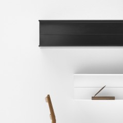 Sèche-serviette radiateur électrique design en forme d' IPN, salle de bain, AntxT2O blanc brillant