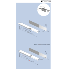 Sèche-serviette radiateur électrique design en forme de Té, salle de bain, AntxT1M blanc mat 