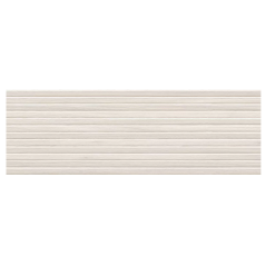 Carrelage décor parement bois blanc mat baguette en relief, 30x90cm rectifiée ,  Porce9544  nordica