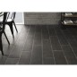 Carrelage effet bois peint en noir vieilli interieur exterieur R11,  sol et mur navette, hexagone, rectangle natucretro negre