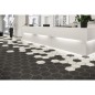 Carrelage effet bois peint en noir vieilli interieur exterieur R11,  sol et mur navette, hexagone, rectangle natucretro negre