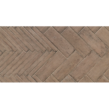 Carrelage effet bois peint en taupe vieilli interieur exterieur R11,  sol et mur navette, hexagone, rectangle natucretro terra