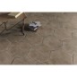 Carrelage effet bois peint en taupe vieilli interieur exterieur R11,  sol et mur navette, hexagone, rectangle natucretro terra