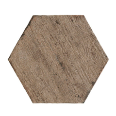 Carrelage effet bois peint en taupe vieilli interieur exterieur R11,  sol et mur navette, hexagone, rectangle natucretro terra