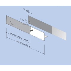 Sèche-serviette radiateur électrique design, salle de bain, AntT1P blanc mat sans fente porte-serviettes