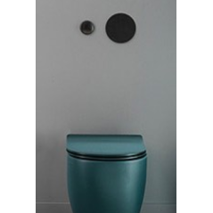 Toilette wc suspendu en céramique émaillée  blanc, noir, bleu, vert, rose, gris taupe avec abattant scaxmoon 5520