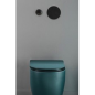 Toilette wc suspendu en céramique émaillée  blanc, noir, bleu, vert, rose, gris taupe avec abattant scaxmoon 5520