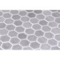 Emaux de verre hexagonal gris mat D: 3.175cm sur plaque de 30.1x29cm onxstoneglass gainsboro