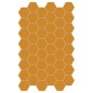 Carrelage hexagonal, sol et mur, jaune mat 14x16cm terx hexamat yellow corn