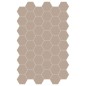 Carrelage hexagonal, sol et mur, beige rosé mat 14x16cm terx hexamat dutch white