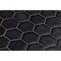 Mosaique de verre hexagonal grand format noir mat D: 5.16cm antidérapant R11 onxxl natureglass black