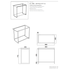 Meuble console de salle de bain metal noir L:109cm et tiroir en bois 89 avec une vasque rectangulaire blanc mat scaxsolid3