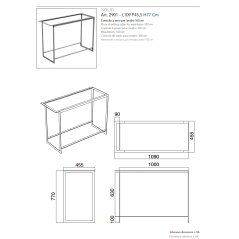 Meuble console de salle de bain metal noir L:109cm hauteur 90cm avec une vasque ovale noir mat à poser scaxsolid4