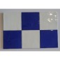 Carrelage effet zellige marocain fait main bleu klein foncé profond electrique brillant 10x10cm estix zel azul