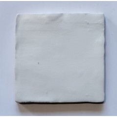 Carrelage effet zellige marocain fait main blanc mat 10x10cm estix cadaques blanco mate