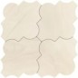 Carrelage arabesque ivoire mat 45x45cm ( 4 arabesques) realeternity haya