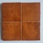 Carrelage effet zellige marocain fait main caramel brillant 10x10cm estix zel caramelo