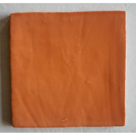 Carrelage effet zellige marocain fait main orange brillant 15x15, 13x13, 7.5x15, 7.5x30cm estix naranja