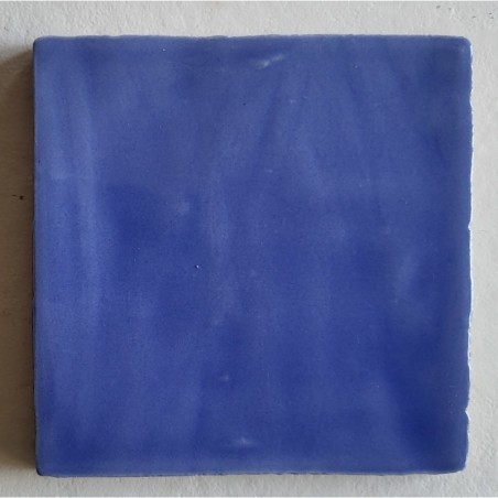 Carrelage effet zellige marocain fait main bleu brillant 15x15, 13x13, 7.5x15, 7.5x30cm estix celeste