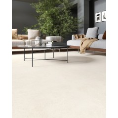 Carrelage gris imitation pierre ivoire uni mat, 60x60, 90x90, 60x120, 120x120cm rectifié,  santasylkistone light