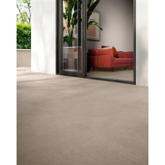 Carrelage imitation pierre taupe uni mat, 60x60, 90x90, 60x120, 120x120cm rectifié,  santasilkistone taupe