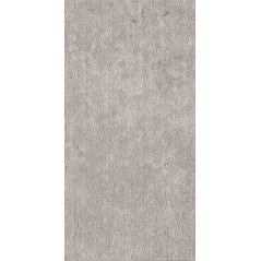 Carrelage gris clair imitation pierre strié rainuré, 60x120cm rectifié, sol et mur, antidérapant R11, santacedre grey