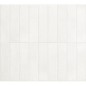 Carrelage imitation zellige effet matière pierre blanche mat, mur, 5x20cm rectifié santatetrix white mat