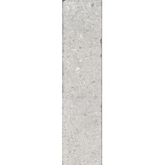 Carrelage imitation zellige effet matière pierre gris clair mat, mur, 5x20cm rectifié santatetrix pearl mat