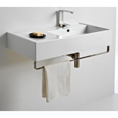 Porte-serviettes métalique chromé pour vasque scaxteoreme 2.0