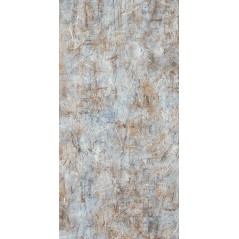 Carrelage mat imitation béton avec graffiti mat bleu 60x120x0.9cm, 80x160x0.6cm rectifié, sol et mur, lafxscratch light