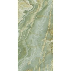 Carreau effet marbre vert brillant 60x120x0.9cm, 80x160x0.6cm rectifié, sol et mur, lafxonice giada