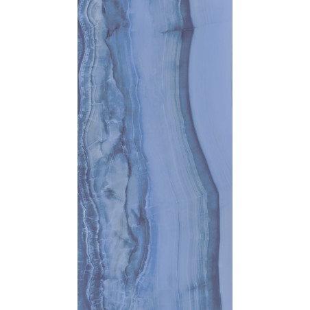 Carrelage effet onyx bleu brillant 80x160x0.6cm, 120x120x0.6cm rectifié, sol et mur, lafx nautilus