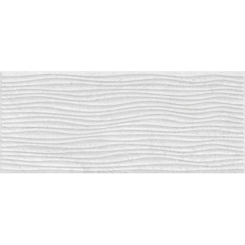 Carrelage vague gris clair brillant imitation travertin, mur, 25x60cm savtrani onda perla promotion