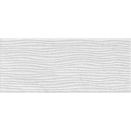 Carrelage vague gris clair brillant imitation travertin, mur, 25x60cm savtrani onda perla promotion