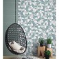 Carrelage décor géométrique bleu mat , mur,  25x75cm savnuance caleidos acqua promotion