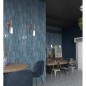 Carrelage imitation zellige, bleu, mur, 25x60cm représentant 10 carreaux 6x25cm savartisan blue promotion