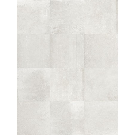 Mosaique piscine douche salle de bain imitation beton blanc mat 5X5x1cm sur trame terxSD chalk