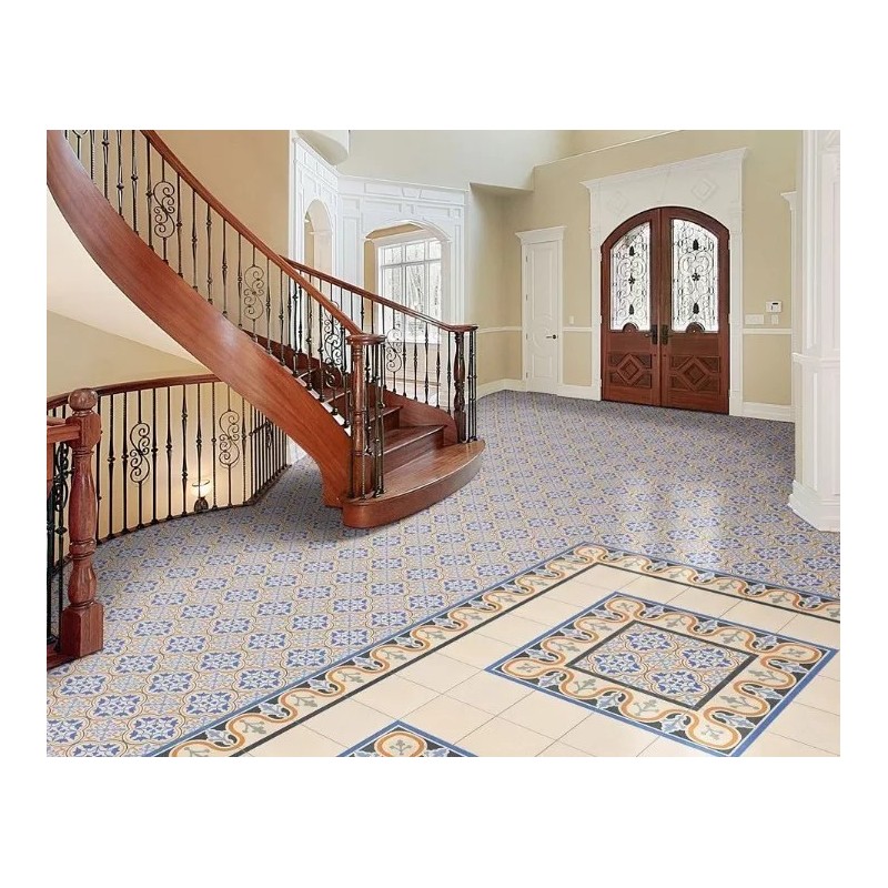 Carrelage imitation carreau ciment mat 44x44cm realbritania déco escocia