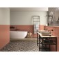 Carrelage imitation carreau ciment rose orange et noir 15x15x0.9cm dans la cuisine R10 apegdaisy day