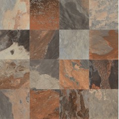 Carrelage imitation pierre ardoise rouille mat 30x60,5, 60x60cm, 45.3x75.8 et 60x120cm edimore sunset