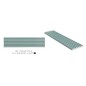 Carrelage baton arrondi en relief ingélif pour le mur et la façade brillant 10x39cm vert natucmyc olive