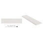 Carrelage baton arrondi en relief ingélif pour le mur et la façade brillant 10x39cm beige natucmyc cream