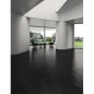 Carrelage imitation parquet moderne noir pur, chambre, 21.8x89.3cm rectifié, Vivarhus noir