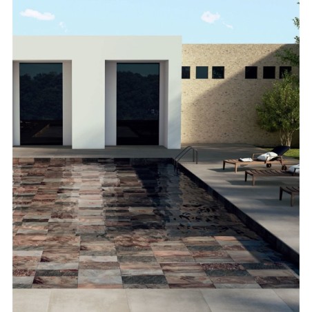 Carrelage terrasse imitation pierre de bali dénuancé 30x60cm parxbali antidérapant R11.