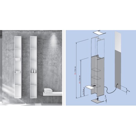 Sèche-serviette radiateur électrique design, contemporain salle de bain AntxT2V  vert mat